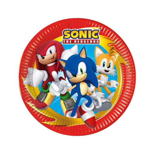 Picture of SONIC PAPER PLATES 23CM 8 PACK